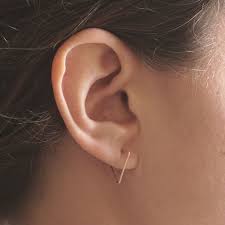 14k Open Gold Triangle Hoop Earring Stud Triangle Earring Etsy Triangle Earrings Stud Triangle Earrings Stud Earrings