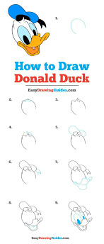 How To Draw Donald Duck Really Easy Drawing Tutorial In 2020 Drawing Tutorial Easy Disney Drawing Tutorial Donald Duck Drawing