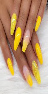 When it comes to yellow nail art designs, you can choose from silver, gold, purple, red and any today, let's look at 88 stunning yellow nail art design ideas in this post and hope you like them all! 42 Most Trending Nail Arts Designs And Ideas 2019 Yellow Nails Design French Tip Nail Designs Yellow Nails