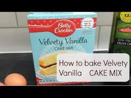 Betty crocker™ baking & cake mixes. Vanilla Velvet Cake Mix Tutorial Youtube