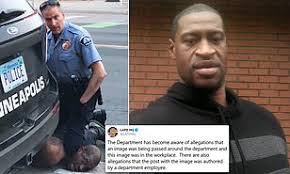A fake inappropriate valentine's day card featuring george floyd was passed around on social media by lapd cops. Lapd Officers Shared Image Of George Floyd Captioned You Take My Breath Away For Valentine S Day Daily Mail Online