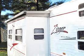 Silver Top Manufacturing Slide Out Covers Trailer Living Camper Awnings Camper Trailer Remodel