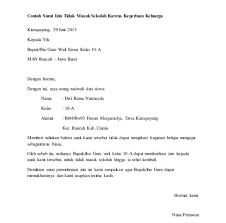 21 cara membuat surat lamaran kerja yang simpel, baik dan benar. 10 Contoh Surat Izin Tidak Masuk Sekolah Yang Benar Lengkap