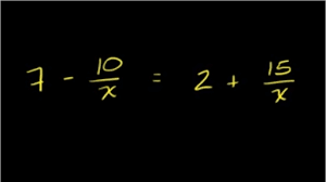 Need help reducing fractions containing algebraic variables? Equation With The Variable In The Denominator