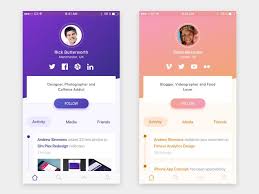 Profile Concept Social App Design Mobile App Design Mobile Application Design