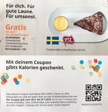 Ikea Restaurant Gutschein Fur Gratis Kladdkaka Schokoladenkuchen