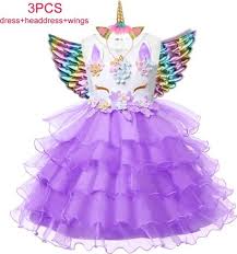 Unicorn parties are fun for all ages. Girls Unicorn Dress Children Christmas Carnival Costume For Kids Princess Birthday Party Dresses Wing Accessories 4 10 Year Old Buy Girls Unicorn Dress Children Christmas Carnival Costume For Kids Princess Birthday Party