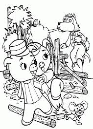 Explore 623989 free printable coloring pages for you can use our amazing online tool to color and edit the following big bad wolf coloring pages. Three Little Pigs Runaway From Big Bad Wolf Coloring Pages Batch Coloring Home