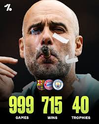 RECORD: Joseph Guardiola popularly known as Pep Guardiola would be taking  charge of his 1000th career game as a manager against Liverpool at Anfield 
