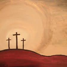 Acrylic Painting On Canvas 3 Wooden Crosses On By Artinblessings 50 00 Cross Paintings Acrylic Painting Canvas Painting