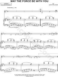 Explore the best sheet music selection and newest releases, powered by hal leonard. May The Force Be With You Violin Piano By Star Wars Sheet Music Collection Solo Accompaniment Instrumental Parts Print Play Sku Cl0003415