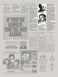 Nonfiction Schindler S List And A Fiction Prize The New York Times