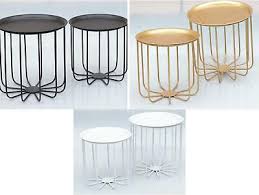 Iohomes coffee table with drawers. Round Modern Retro Metal Wire Basket Storage Coffee Side Table Tray Top Ebay