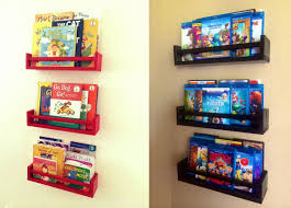 Loving The Way These Turned Out Ikea Spice Racks As Bookshelves The Kids Dvd Storage Kids Storage Bookshelves Kids Kids Room Interior Design