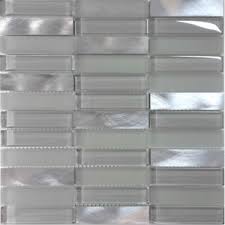Diy backsplash by stylizimo this dramatic and modern backsplash is simply stained and oiled plywood. Modern Gray Glass Blended Aluminum Matted Glass Mosaic Tile Kitchen Backsplash Ebay
