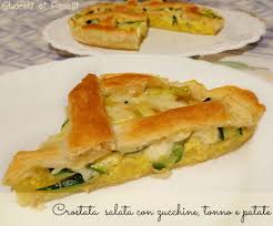 Crostata Con Zucchine Tonno E Patate Ricetta Torta Salata Zucchine Ricette Idee Alimentari Ricette Di Crostate