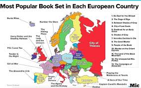 The Most Popular Book Set In Each European Country In One Awesome Map Most Popular Books Books Popular Books