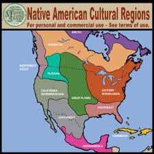 This North America Native American Cultural Regions Map Set Contains 34 Individual High In 2020 Native American Map Indigenous North Americans Native American History