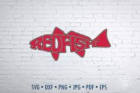 Download Redfish Svg Cut File Lettering Design In Fish Shape 803718 Cut Files Design Bundles