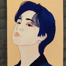 BTS Tony Montana Watercolor Art Print