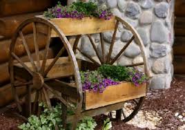 Old Wagon Wheel Planter Box Wheel Decor Wagon Wheel Wagon Wheel Decor