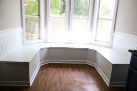 Is the bench movable or attached to the wall? Diy Bay Window Bench Aka The Banquette Is Finished