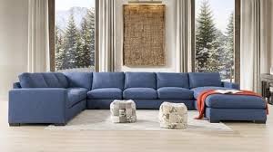 Whc01115 Sectional 446x281x86 Blue Comfort Sectional Comfort