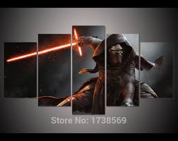 Modern Home Decoration Wall Art Picture For Living Room Kylo Ren In Star Wars Movie Canvas Print Canvas Art Wall Decor Star Wars Wall Art Customized Canvas Art