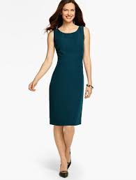 Refined Crepe Sheath Talbots Dresses Petite Dresses Womens Dresses