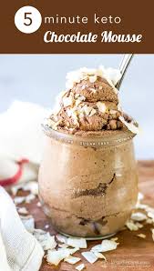 5 Minute Chocolate Mousse Low Carb Sugar Free Keto Primal Keto Chocolate Mousse Low Carb Chocolate Keto Dessert Recipes