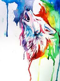 Watercolor Paintings By Katy Cuded Wolf Art Print Art Animal Art