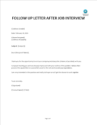 免费Thank You Follow-Up Email After Job Interview |  样本文件在Allbusinesstemplates.com