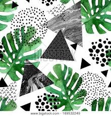 Roses flowers garden seamless background. Abstract Seamless Pattern With Watercolor Tropical Leaves And Textured Triangles Triangle With Marble Watercolor Pattern Tropical Illustration Flower Painting