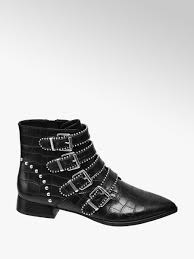 Rita Ora Star Collection Ladies Pointed Ankle Boots Croc