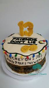 Stranger Things Birthday Cake Christmas Lights And Waffles Christmas Cake Cake Christmas Cake Recipes