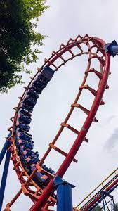 Roller Coaster Dufan Jakarta Fotografi Perjalanan Pemandangan Taman Hiburan