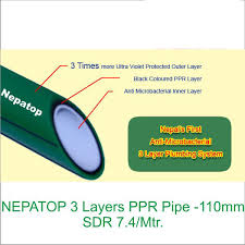 Nepatop 3 Layers Ppr Pipe Sdr 6 Mtr 63 Mm