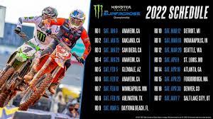 2022 Motocross Schedule 2022 Supercross Schedule: 17 Rounds On The Calendar