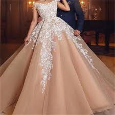 Champagne Evening Dresses V Neck Lace Appliques Capped A Line Organza Prom Dress Cheap Zipper Back African Formal Wear Party Gowns Vestidos Ignite