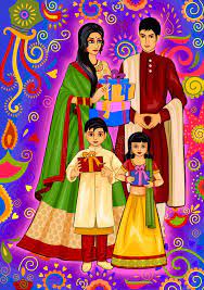 Deepavali is not celebrated by malayali families. Indian Family With Gift For Diwali Festival Celebration In India Vector Design Aff Diwali Festiv Diwali Festival Drawing Diwali Drawing Diwali Festival