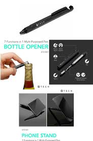 7 Very Handy Functions A Ballpoint Pen A Stylus A Bottle Opener A Mini Flat Head A Phillips Screwdriver A Metr Multifunction Pen Phone Stand Weird Design