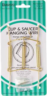 Horizontal wall cup and saucer rack no. Bard S Gold Toned Wall Mountable Tension Cup Saucer Hanger 8 H X 2 75 W X 1 D Pack Of 6 Amazon In Home Kitchen