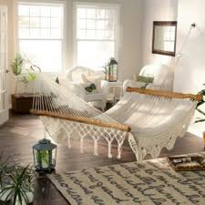 Pin By Zuliakha On Bohemian Home Indoor Hammock Bed Chic Living Room Decor Home