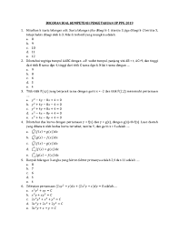 Soal ppg matematika 2019 pdf guru ilmu sosial kunci jawaban tugas akhir modul ipa ppg terbaru 2020 dapodik bangkalan tes formatif modul 6 kb 1 3 matematika nilai 100 ppg 2019 youtube kumpulan materi pretest mapel ppg jalurppg id tugas akhir modul 3 matematika ppgdaljab kompilasi data pendidikan. Pdf Bocoran Soal Up Ppg Kompetensi Pengetahuan Matematika Muhammad Darmawan Dewanto Academia Edu