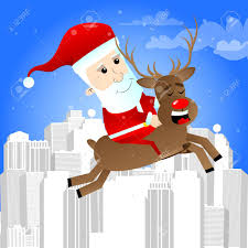 Donne une note à ce dessin : Pere Noel Chevauchant Un Renne Illustration De Personnage De Dessin Anime De Vecteur Clip Art Libres De Droits Vecteurs Et Illustration Image 90068922