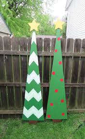 Christmas Whimsical Tree Wood Outdoor Yard Art Christmas Tree Large Wood Outdoor Yard Art Si Christmas Yard Decorations Christmas Yard Art Wood Christmas Tree