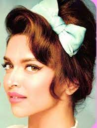 Deepika S Retro Bun Only 6 Steps Away Bollywood Hairstyles Retro Hairstyles Vintage Hairstyles