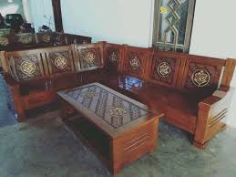 Foto model kursi kayu jati. Kursi Sudut Grandmax Kayu Jati Gread B Open Model Classic Satu Set Mebel 524979392