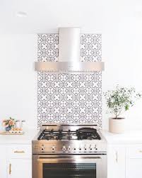 Black And White Cement Tile Backsplash 17 Tempting Tile Backsplash Ideas For Behind The Stove Cococozy European Home Decor Kitchen Renovation Chic Kitchen