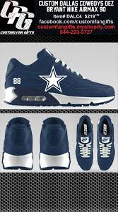 Custom Dallas Cowboys Dez Bryant Nike Airmax Dallas Cowboys Dallas Cowboys Shoes Dez Bryant